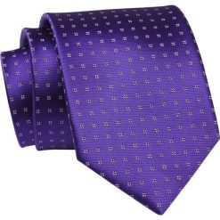 Krawat Fioletowy w Drobny Wzór Geometryczny, 7 cm, Elegancki, Klasyczny, Męski -ALTIES. Fioletowe krawaty i muchy Alties, bez wzorów, z tkaniny, eleganckie. Za 49.00 zł.