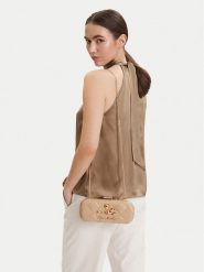 LOVE MOSCHINO Torebka JC4270PP0OKH120C Beżowy. Brązowe torebki do ręki damskie Love Moschino, bez wzorów, ze skóry, wizytowe, bez dodatków. Za 755.99 zł.