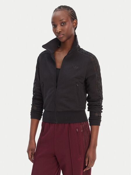 Adidas Bluza Firebird Lace KC8149 Czarny Slim Fit. Czarne bluzy damskie Adidas, s, bez wzorów, z syntetyku, bez kaptura. Za 272.99 zł.
