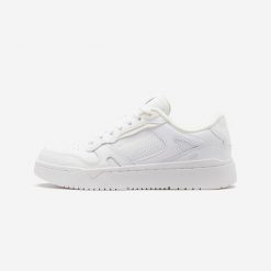 Second Life - Buty sportowe damskie CJ80 - Stan Doskonały. Białe obuwie sportowe damskie Decathlon, bez wzorów, z kauczuku, do koszykówki. Za 84.99 zł.