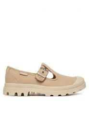 Palladium Półbuty Pampam-Janewashed 94475-298-M Beżowy. Brązowe półbuty damskie Palladium, bez wzorów, z materiału, bez obcasa, na płaskiej podeszwie, bez zapięcia. Za 349.99 zł.