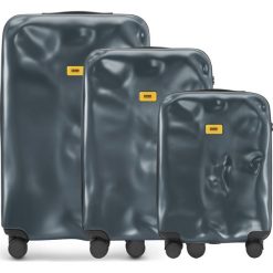 Walizki Icon w zestawie 3 el. matowy szary. Walizki damskie marki Crash Baggage. Za 2,628.00 zł.