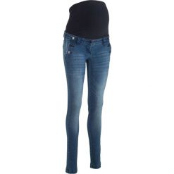 Dżinsy ciążowe SKINNY bonprix niebieski "stone”. Jeansy damskie marki bonprix. Za 139.99 zł.