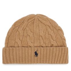 Czapka Polo Ralph Lauren. Brązowe czapki i kapelusze męskie Polo Ralph Lauren, na zimę, bez wzorów. Za 519.99 zł.