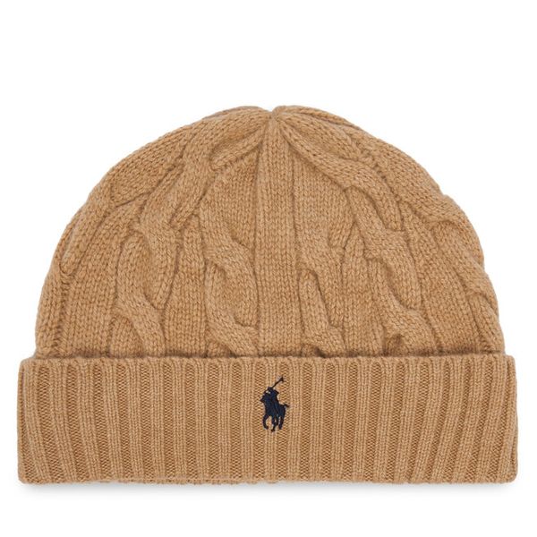 Czapka Polo Ralph Lauren. Brązowe czapki i kapelusze męskie Polo Ralph Lauren, na zimę, bez wzorów. Za 519.99 zł.