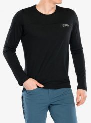 Bluza rowerowa męska Mons Royale Diversion Merino Bike Jersey Long Sleeve. Czarne bluzy męskie Mons Royale, m, bez wzorów, z jersey, bez kaptura. Za 433.39 zł.