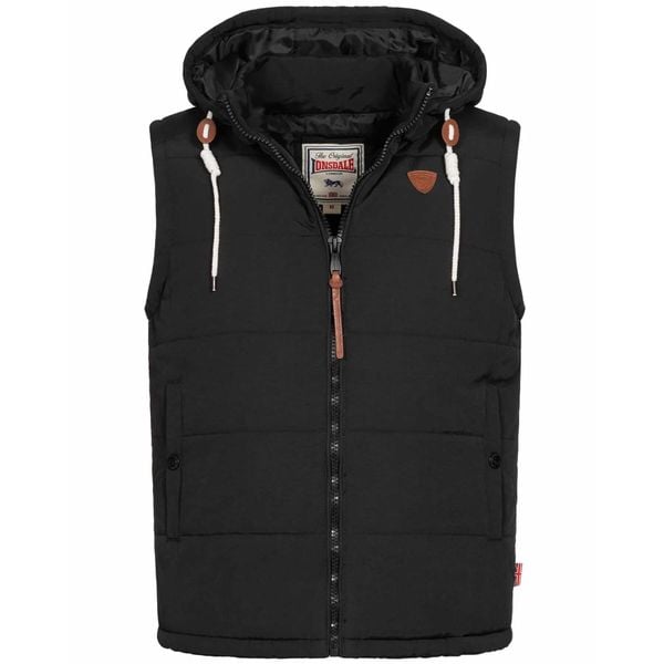Kurtka zimowa Lonsdale Polmear. Czarne kurtki męskie Lonsdale, na jesień, l, bez wzorów, z materiału, eleganckie, bez kaptura. Za 349.50 zł.