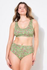 Damskie Figi od bikini figi wysoki stan panterka. Brązowe bikini damskie Ulla Popken, plus size, bez wzorów, plus size. Za 91.99 zł.