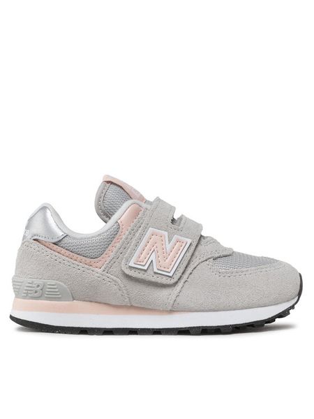 New Balance Sneakersy PV574EVK Szary. Szare buty sportowe dziewczęce New Balance, bez wzorów, ze skóry, bez zapięcia. Za 189.99 zł.