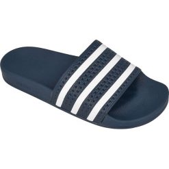 Granatowe Klapki adidas Originals Adilette M 288022. Białe klapki męskie Adidas, z materiału, sportowe. W wyprzedaży za 209.00 zł.