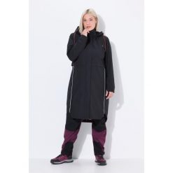 Damskie Kurtka funkcyjna wodoodporna kaptur kieszenie na zamek. Czarne kurtki damskie Ulla Popken, plus size, bez wzorów, z materiału, bez kaptura. W wyprzedaży za 639.99 zł.