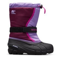 Śniegowce Sorel. Fioletowe śniegowce dziewczęce Sorel, bez zapięcia. Za 269.99 zł.