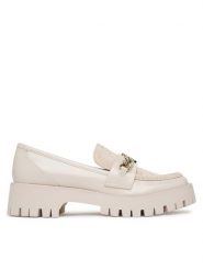 Guess Loafersy FLPALR FAL14 Écru. Mokasyny damskie Guess, ze skóry. Za 679.99 zł.