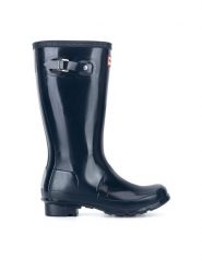 Hunter Kalosze JFT6000RGL-NVY Granatowy. Niebieskie kalosze dziewczęce Hunter, bez wzorów. Za 299.99 zł.