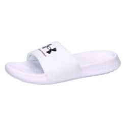 Klapki damskie Under Armour Ignite Select. Białe klapki damskie Under Armour, bez wzorów, z materiału. Za 179.50 zł.