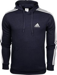 Adidas Bluza męska adidas Essentials French Terry 3-Stripes Hoodie granatowa IC0436 L. Bluzy męskie Adidas, l, bez wzorów, bez kaptura. Za 222.25 zł.