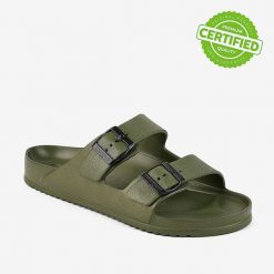 Klapki męskie Coqui z anatomiczną wkładką. Zielone klapki męskie Coqui. Za 129.99 zł.