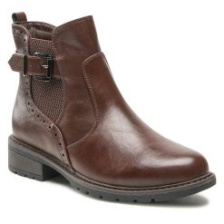 Botki Clara Barson. Brązowe botki damskie Clara Barson, bez obcasa, na płaskiej podeszwie, bez zapięcia. Za 74.99 zł.