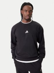 Adidas Bluza Essentials Feel Cozy JE3837 Czarny Regular Fit. Czarne bluzy męskie Adidas, l, bez wzorów, z syntetyku, bez kaptura. Za 179.99 zł.
