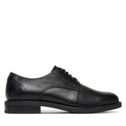 Półbuty Tommy Hilfiger. Czarne eleganckie półbuty Tommy Hilfiger, wizytowe, bez zapięcia. Za 479.99 zł.