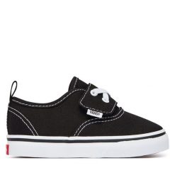 Tenisówki Vans. Czarne trampki i tenisówki chłopięce Vans, bez wzorów, bez zapięcia. Za 169.99 zł.