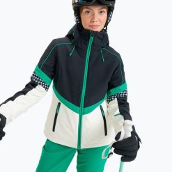 Kurtka snowboardowa damska ROXY Peak Chic Softshell. Czarne kurtki snowboardowe damskie Roxy, xs, bez wzorów, z elastanu, bez kaptura, snowboardowy, primaloft. Za 1,059.00 zł.