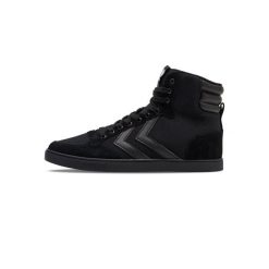 Buty sportowe dla dorosłych Hummel Slimmet stadil tonal high. Czarne obuwie sportowe damskie Hummel, bez wzorów, z zamszu, trekkingowe. Za 315.50 zł.