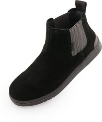 Eleganckie czarne skórzane buty męskie Woz David 1 rozmiar 45. Czarne eleganckie półbuty Wow, z gumy, eleganckie, bez zapięcia. Za 101.96 zł.