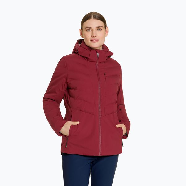 Kurtka narciarska damska ZIENER Tokki. Czerwone kurtki damskie Ziener, na zimę, m, bez wzorów, z materiału, bez kaptura, narciarskie, primaloft. Za 1,249.00 zł.