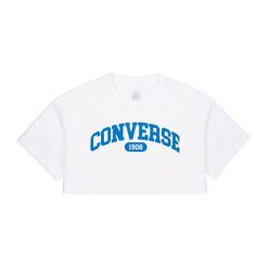 Top damski Converse Sporty Cropped. Czarne koszulki sportowe damskie Converse, m, bez wzorów, bez kołnierzyka, bez ramiączek. Za 159.99 zł.
