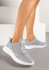 Szaro-Niebieskie Buty Sportowe Sneakersy Zdobione Efektem Ombre Banelissa. Szare obuwie sportowe damskie Renee, z aplikacjami, na fitness i siłownię. Za 99.99 zł.
