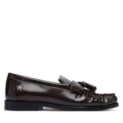Loafersy Tommy Hilfiger. Brązowe mokasyny damskie Tommy Hilfiger. Za 649.99 zł.