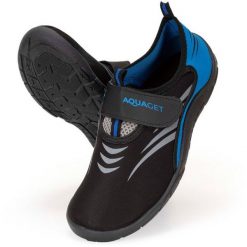 Springos Buty do wody męskie rozm. 43 szybkoschnące buty na plażę, do pływania czarno-niebieskie UNIWERSALNY. Czarne buty sportowe męskie SPRINGOS, bez zapięcia, do pływania. Za 31.15 zł.