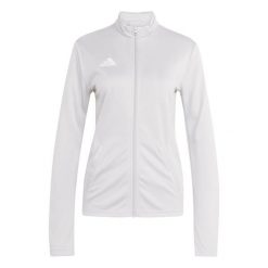 Bluza damska adidas Entrada Track. Białe bluzy damskie Adidas, bez wzorów, bez kaptura. Za 121.99 zł.