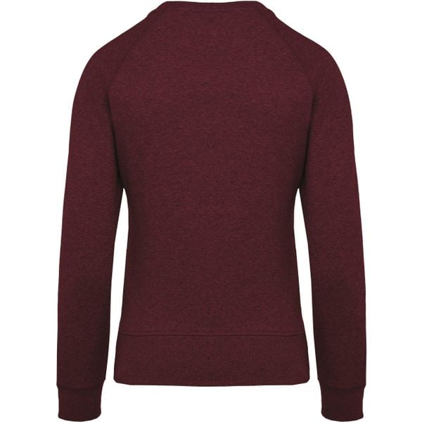 Bluza damska z okrągłym dekoltem z bawełny organicznej Kariban. Brązowe bluzy damskie KARIBAN, bez wzorów, z bawełny, bez kaptura. Za 184.00 zł.