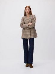 Marynarka z wełną - wielobarwny. Żakiety damskie Reserved, l, bez wzorów, z tkaniny. Za 359.99 zł.