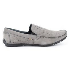 KOMODO Mokasyny męskie 890 szare. Szare mokasyny męskie z gumy, casualowe. Za 377.80 zł.