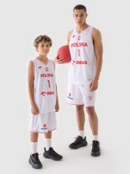 4F Koszulka reprezentacyjna męska 4F x PZKOSZ 2024 - SOCHAN - biała 3XL. Białe koszulki sportowe męskie 4f, m, bez wzorów, z dzianiny, klasyczne, bez kołnierzyka. Za 219.99 zł.