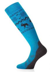 Skarpety narciarskie uniseks Lasting FWW 518 Merino 85%. Niebieskie skarpety damskie LASTING, bez wzorów, z dzianiny. Za 139.90 zł.