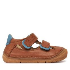 Sandały Froddo. Brązowe sandały chłopięce Froddo, bez zapięcia. Za 229.99 zł.