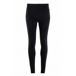 Damskie legginsy jeździeckie z pełną przyczepnością i kryształową kieszenią Mont. Czarne legginsy damskie MONTAR, s, bez wzorów, z elastanu. Za 431.00 zł.