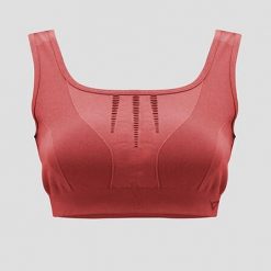 Sportowy crop top treningowy MADDY. Czerwone obuwie sportowe damskie Legea, bez wzorów, z elastanu, na fitness i siłownię. W wyprzedaży za 90.50 zł.