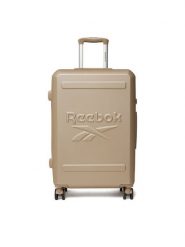 Reebok Walizka średnia CEO-RBK-WAL-023-CCC-M-1 Beżowy. Brązowe walizki męskie Reebok, bez wzorów, z tworzywa sztucznego, średnie. Za 299.99 zł.