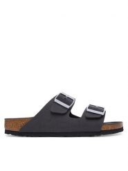 Birkenstock Klapki Arizona 1032829 Szary ciemny. Szare klapki damskie Birkenstock, bez wzorów, ze skóry, bez obcasa. Za 449.99 zł.