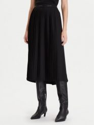 Calvin Klein Spódnica plisowana LV044D632G Czarny Regular Fit. Czarne spódnice damskie Calvin Klein, xs, bez wzorów, z syntetyku, plisowane. Za 559.99 zł.