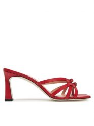 Pollini Klapki SA28217C0MTC0501 Czerwony. Czerwone klapki damskie Pollini, bez wzorów, ze skóry, bez obcasa. Za 869.99 zł.