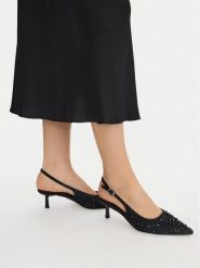 Steve Madden Czółenka Korra-R 11004977 Czarny. Czarne czółenka damskie Steve Madden, bez wzorów, z materiału, bez obcasa, bez zapięcia. Za 387.99 zł.