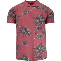 Koszulka POLO Ceglasta, Pomarańczowa w Palmy, Męska, Casualowa, Krótki Rękaw. Brązowe koszulki polo męskie Otto Kern, l, bez wzorów, z bawełny, casualowe, bez ramiączek. Za 169.00 zł.