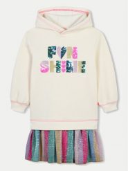 Billieblush Sukienka dzianinowa U20502 Beżowy Loose Fit. Brązowe sukienki dla dziewczynek Billieblush, bez wzorów, z bawełny, bez ramiączek. Za 219.99 zł.