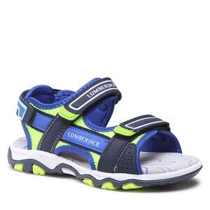 Sandały Lumberjack. Niebieskie sandały chłopięce Lumberjack, bez zapięcia. Za 111.99 zł.